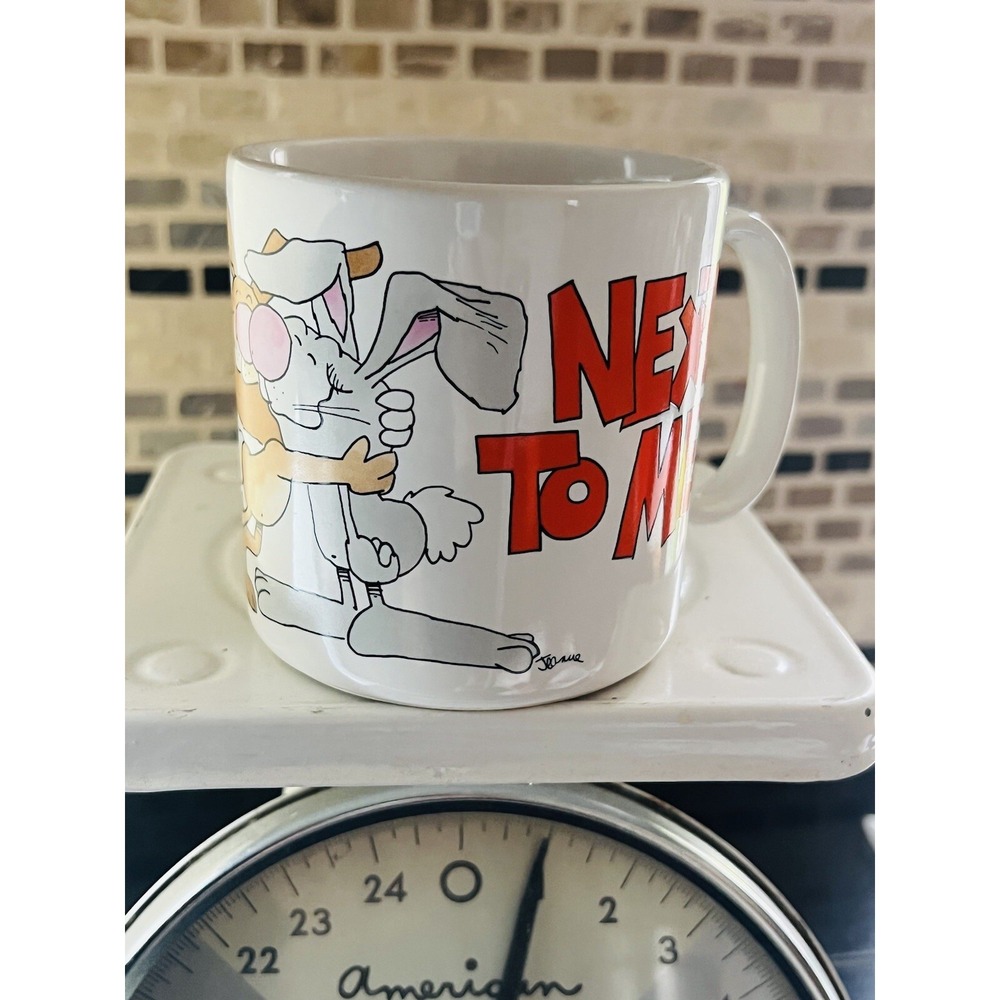 Vintage 'I Love You Best NEXT TO ME' ❤️ 1985 United China & Glass Co Ceramic Mug - Picture 7 of 9